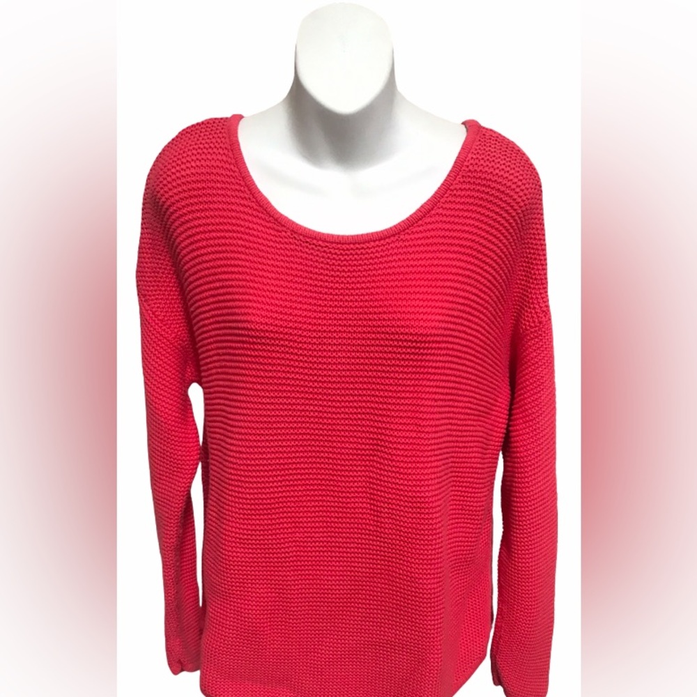 Boden Vibrant Coral Cotton Sweater